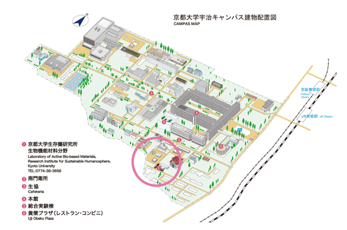 京都大学宇治キャンパスマップ